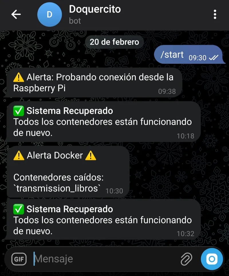 Docker Monitor Bot para Telegram